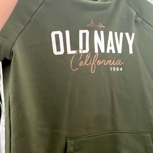 Old navy green hoodie